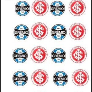 Adesivo Times Internacional e Grêmio