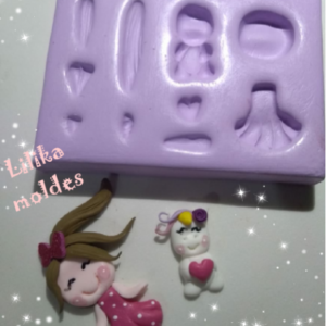 Molde Fofurinha Lilika