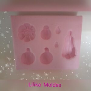 Molde Apliques para Colher de Pau