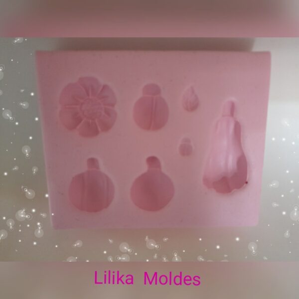 Molde Apliques para Colher de Pau