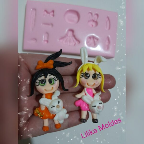 Molde Boneca Coelhinha