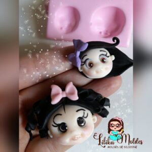 Molde Duo Carinhas Personalizadas
