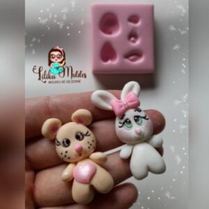 Molde Coelhinho Guty 2 em 1
