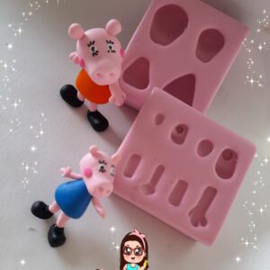 Molde Família Pepa Pig