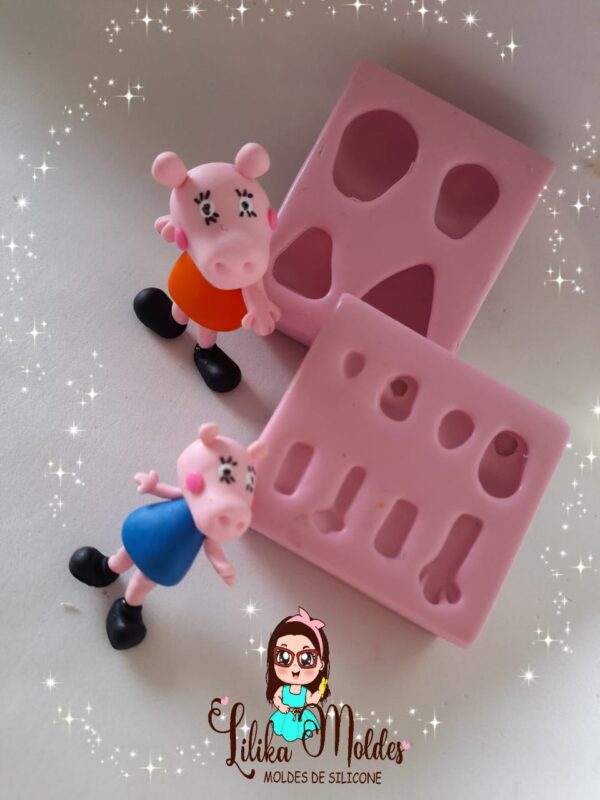 Molde Família Pepa Pig