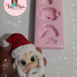 Molde Cabeça de Papai Noel