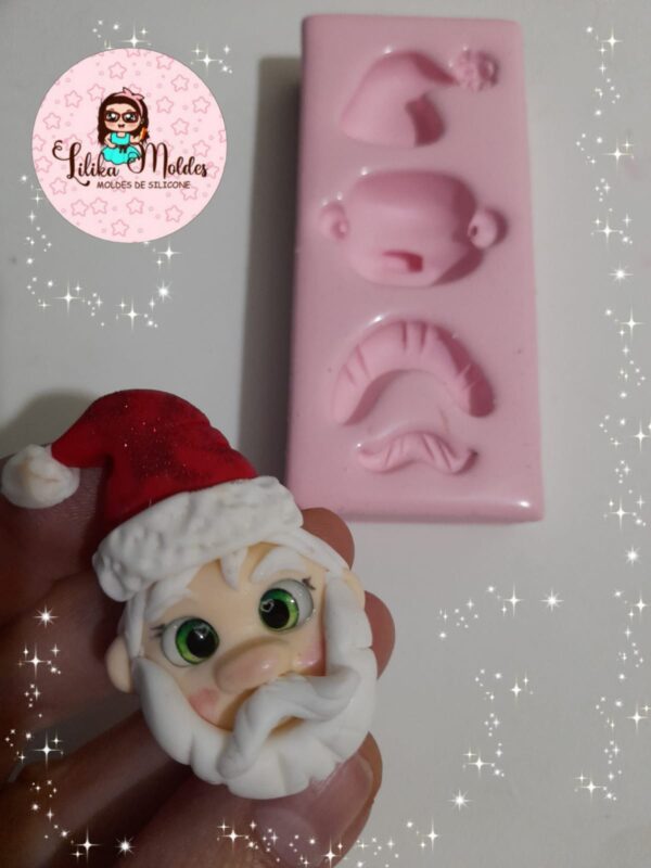 Molde Cabeça de Papai Noel