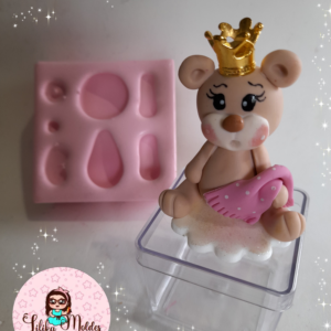 Molde Ursinha Princesa