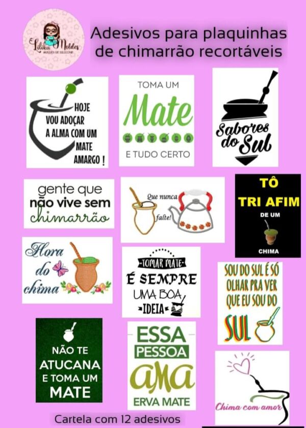 Adesivo Recortável para Enfeite de Chimarrão