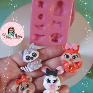 Molde Mini Bichinhos da Floresta