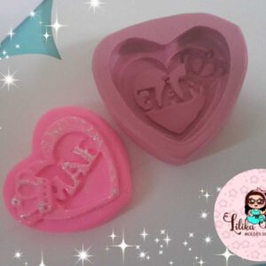 Molde Coração Amor de Mãe