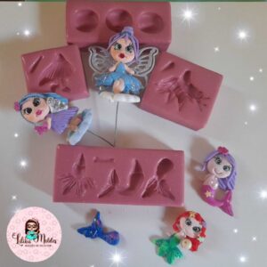 Kit de Moldes Fadas e Sereias
