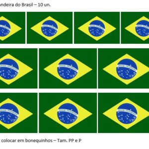 Cartela Bandeira do Brasil