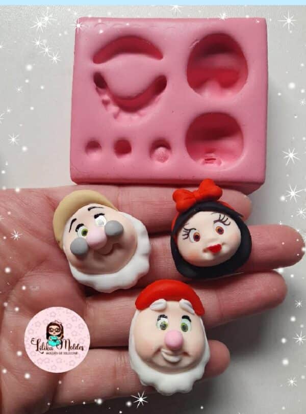 Molde Rostinho Branca de Neve/ 7 Anões