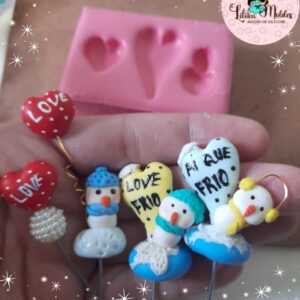 Molde Boneco de Neve Amorzinho