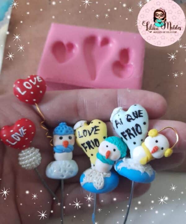 Molde Boneco de Neve Amorzinho
