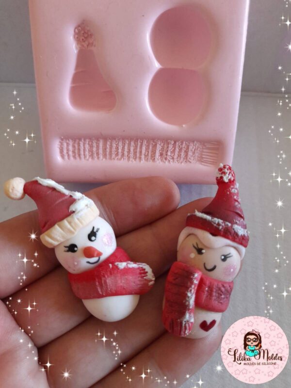 Molde Boneco de Neve Fofucho