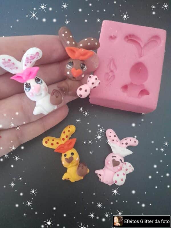 Molde Fofurinha de Coelho
