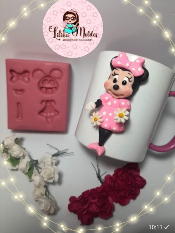 Molde Minnie Caneca