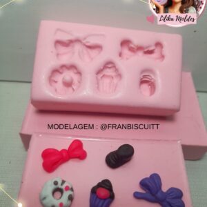 Molde de silicone Sortidinhos para Apliques