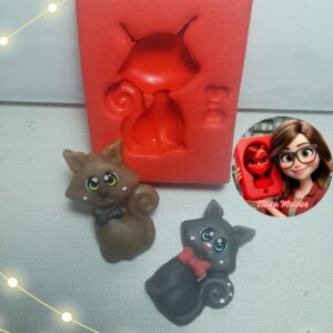 Molde Gatinho Gravatinha