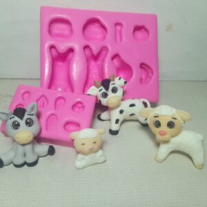 Molde Animaizinhos Fofinhos 3 D