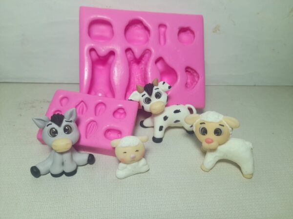 Molde Animaizinhos Fofinhos 3 D